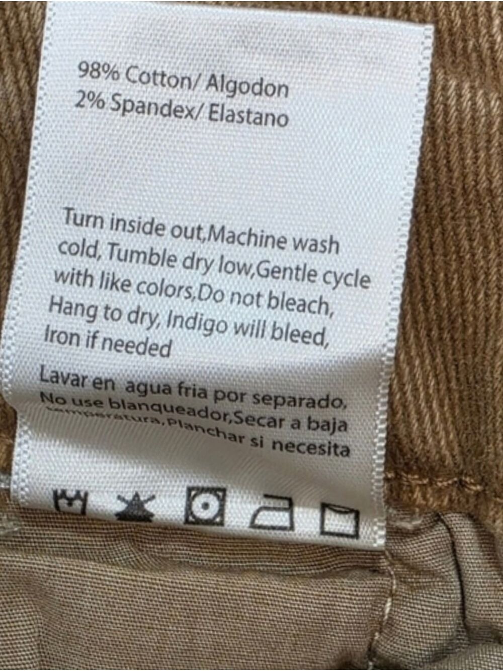 Risen Cocoa Utility Cargo Jeans 0/24 NWT Neutral Western Chic - Picture 9 of 10